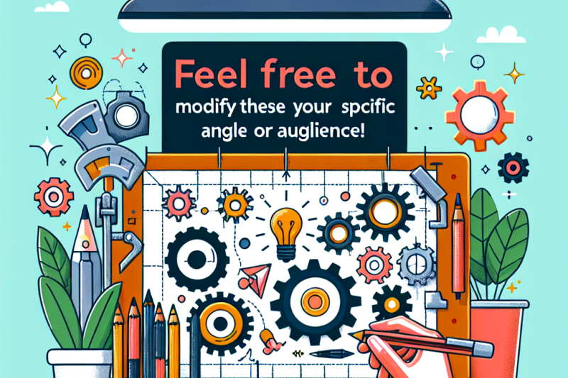 Feel free to modify these to suit your specific angle or audience!