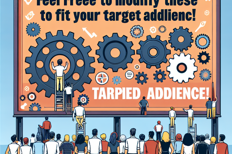 Feel free to modify these to better fit your target audience!